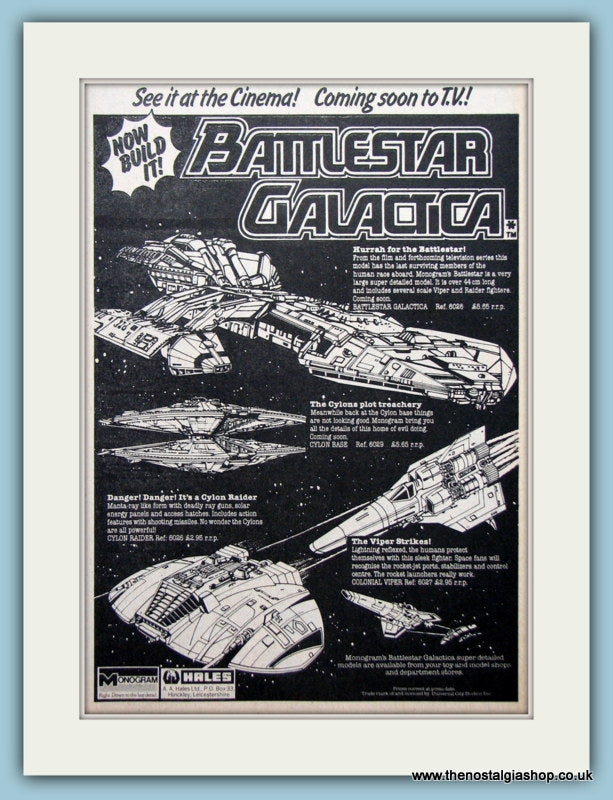 Battlestar Galactica Models Original Advert 1979 (ref AD2647)