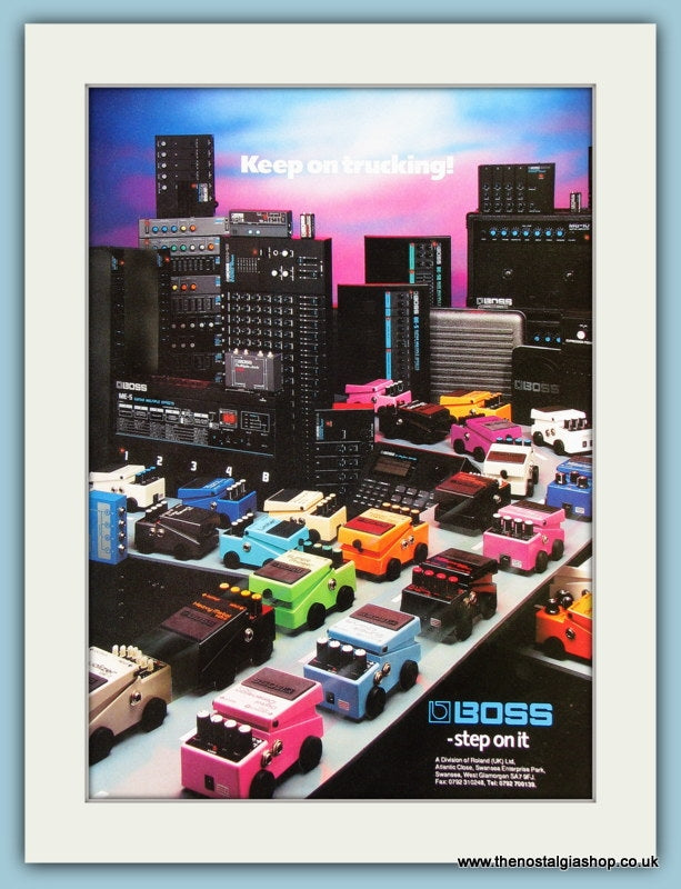 Boss Pedals. Original Advert 1991 (ref Ad2216)