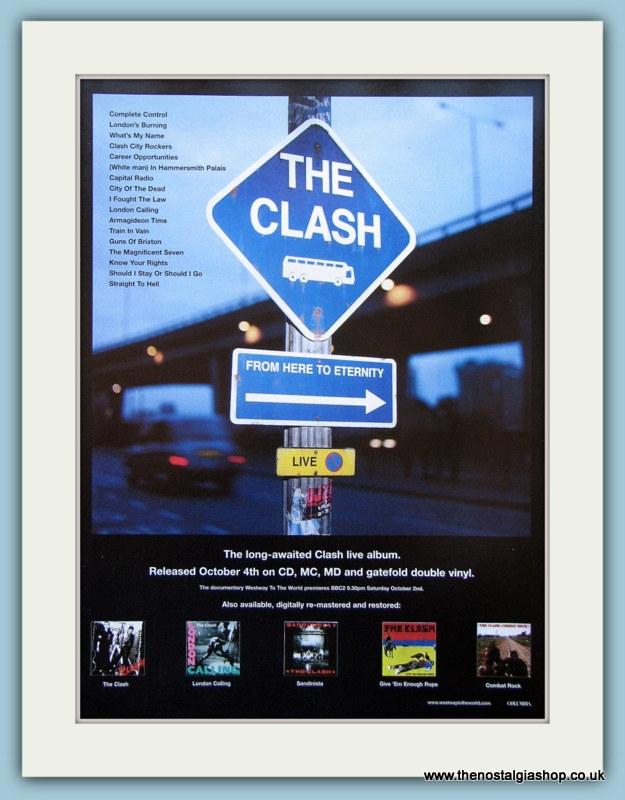 Clash (The) From Here To Eternity. Original Advert 1999 (ref AD56096)