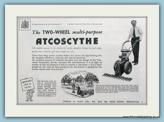 Atcoscythe, Original Advert 1955 (ref AD4592)