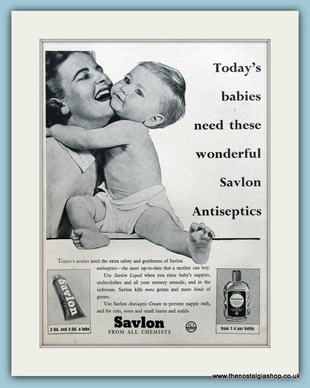 Savlon Antiseptic Original Advert 1959 (ref AD3895)