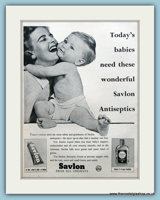 Savlon Antiseptic Original Advert 1959 (ref AD3895)