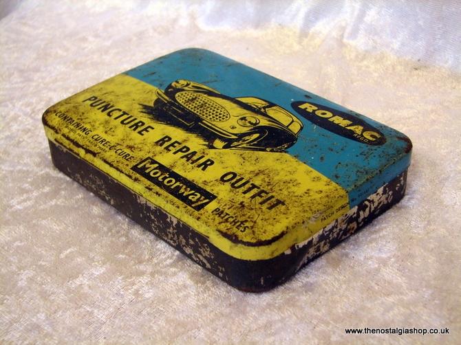 Romac Puncture Repair Tin 1960's (ref nos026)