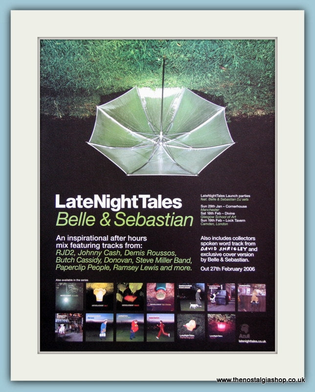 Belle & Sebastian Late Night Tales 2006 Original Advert (ref AD3299)