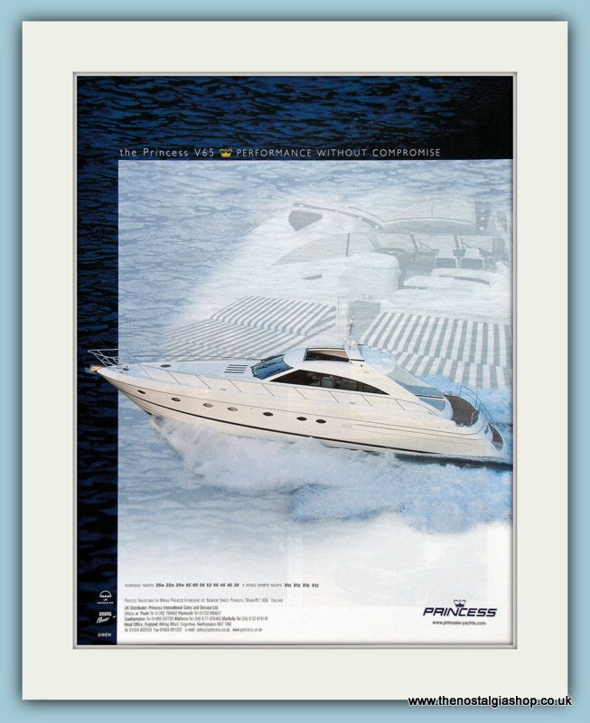 Princess Power Boat Original Advert 2001 (ref AD2328)