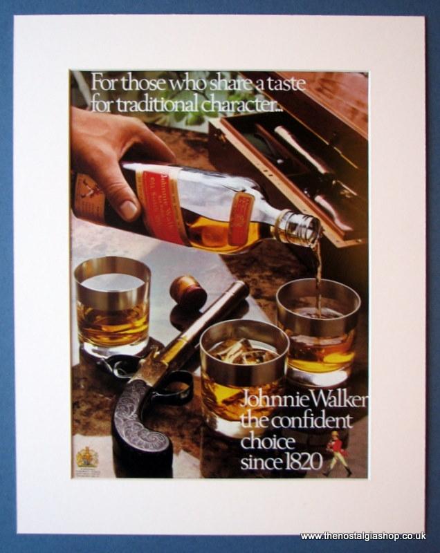 Johnnie Walker Whisky Set Of 3 Original Adverts1975 (ref AD1189)