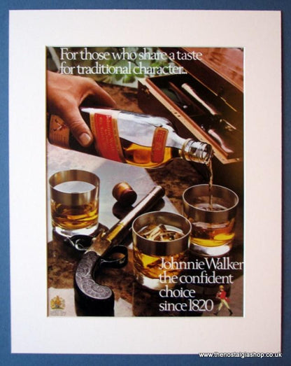 Johnnie Walker Whisky Set Of 3 Original Adverts1975 (ref AD1189)