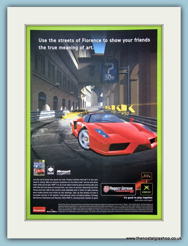 Project Gotham Racing 2 Original Advert 2003 (ref AD3992)