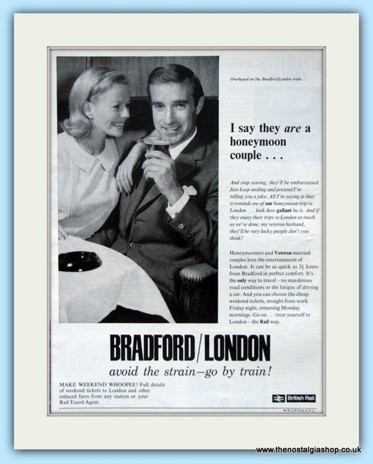 British Rail Bradford/London Original Advert 1965 (ref AD6543)