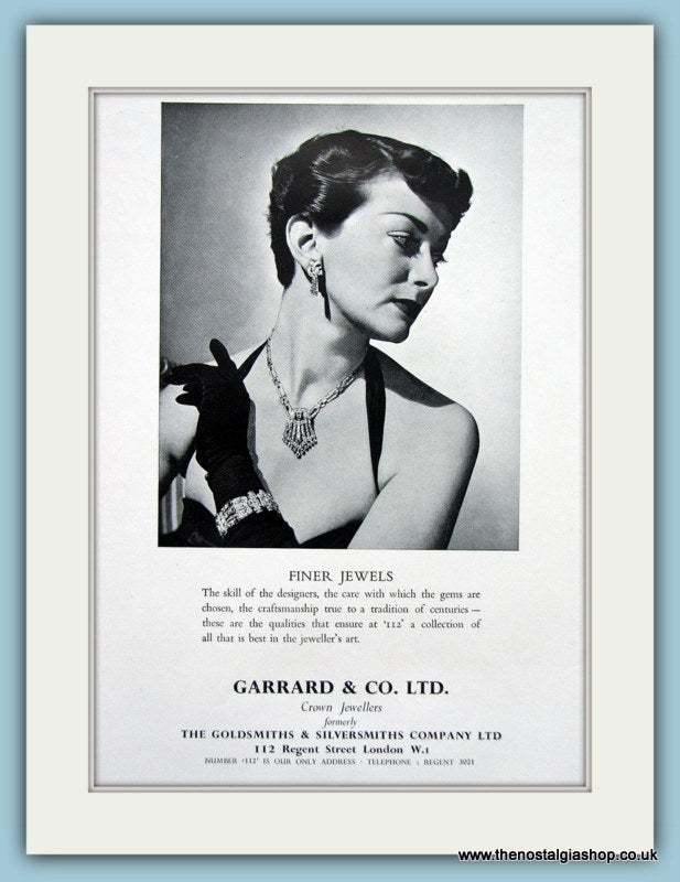 Garrard Jewellers Original Advert 1953 (ref AD6263)