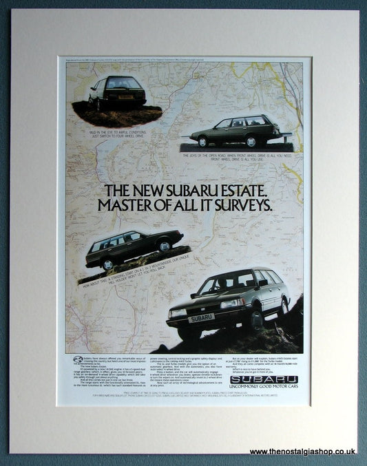 Subaru Estate 1982 Original Advert (ref AD1726)