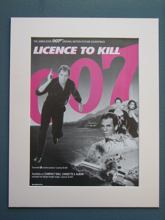 Licence To Kill 1989 Original advert (ref AD744)