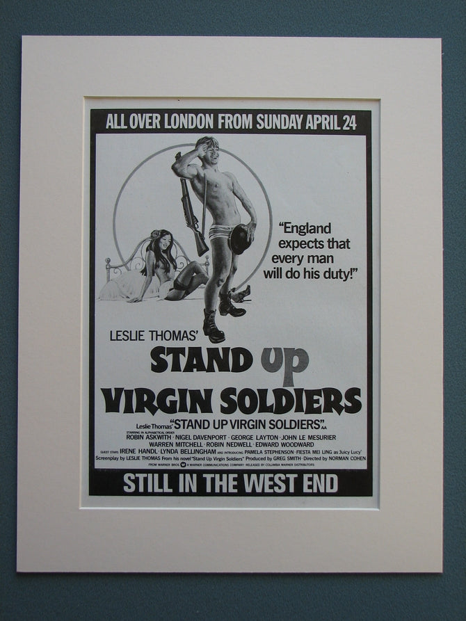 Stand Up Virgin Soldiers 1977 Original advert (ref AD719)