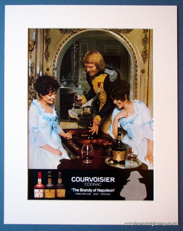 Courvoisier Cognac. Set of 2 Original adverts 1975 & 1984 (ref AD1138)