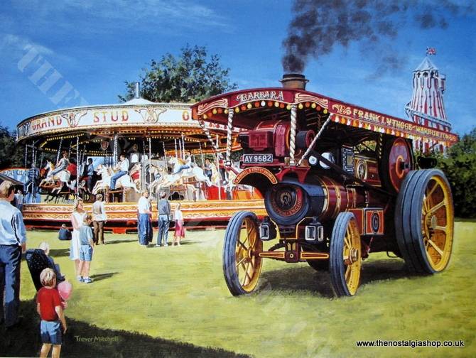 All The Fun Of The Fair. Traction Engine Print (ref N71)