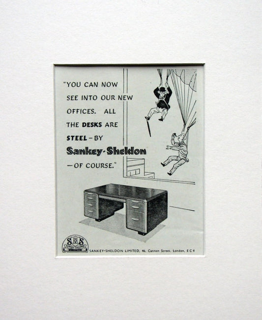 Sankey -Sheldon Desk 1953 Original Advert (ref AD1528)