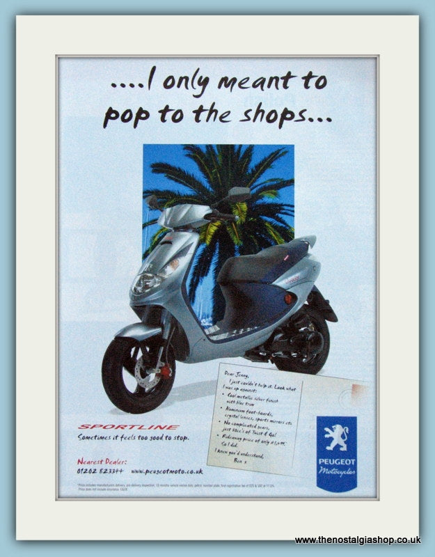 Peugeot Sportline Scooter Original Advert 2004 (ref AD4191)