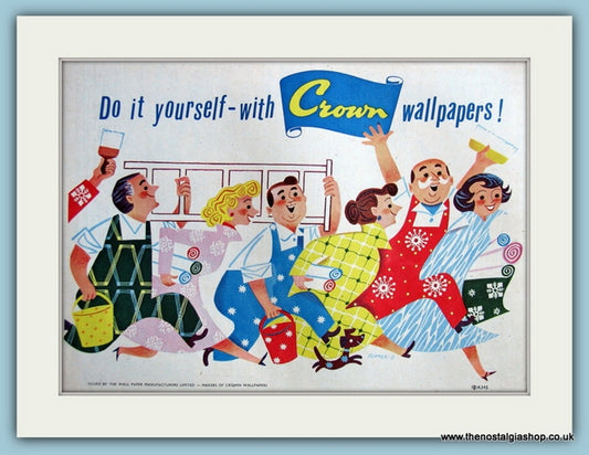Crown Wallpapers Original Advert 1959 (ref AD4692)