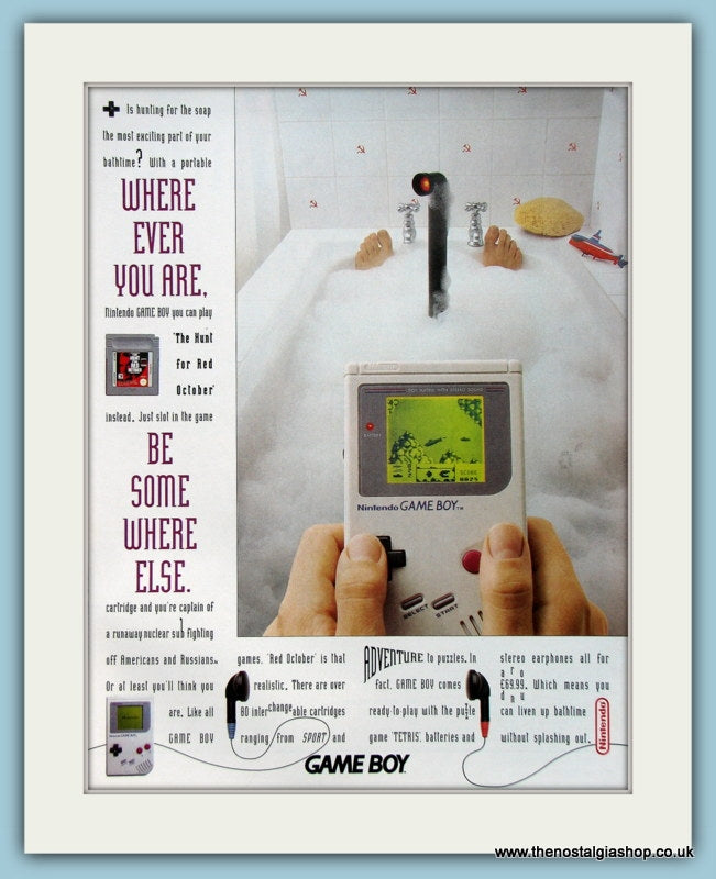 Gameboy Advertisement Nintendo Game Boy Original Advert 2003 (ref AD4033) – The Nostalgia Shop