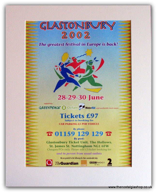 Glastonbury Festival 2002 Advert (ref AD1833)