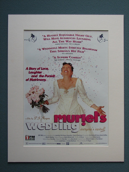 Muriel's Wedding Original Advert 1995 (ref AD763)