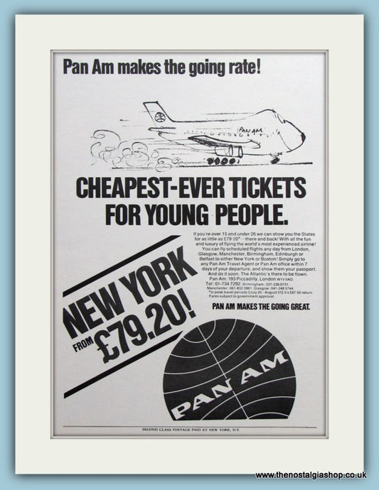 Pan-Am Original Advert 1971 (ref AD2184)