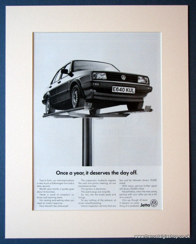 VW Jetta Original advert 1988 (ref AD1119)