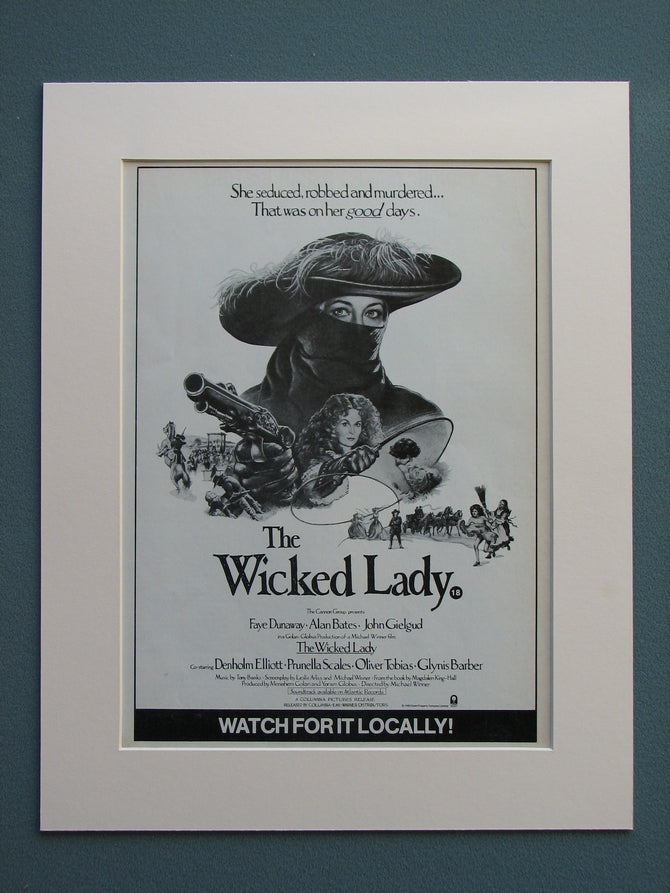 The Wicked Lady 1983 Original advert (ref AD638)