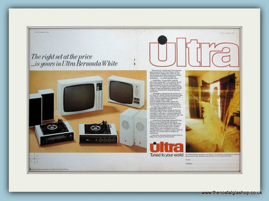 Ultra Bermuda Television Double Original Advert 1972 (ref AD3039)