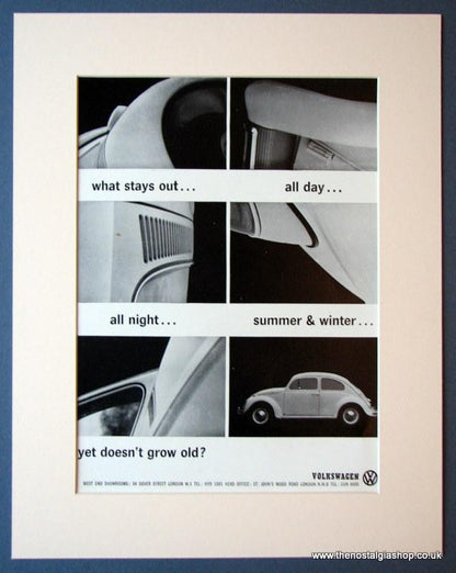 VW Beetle. Set of 3 Original adverts 1960s (ref AD1117)