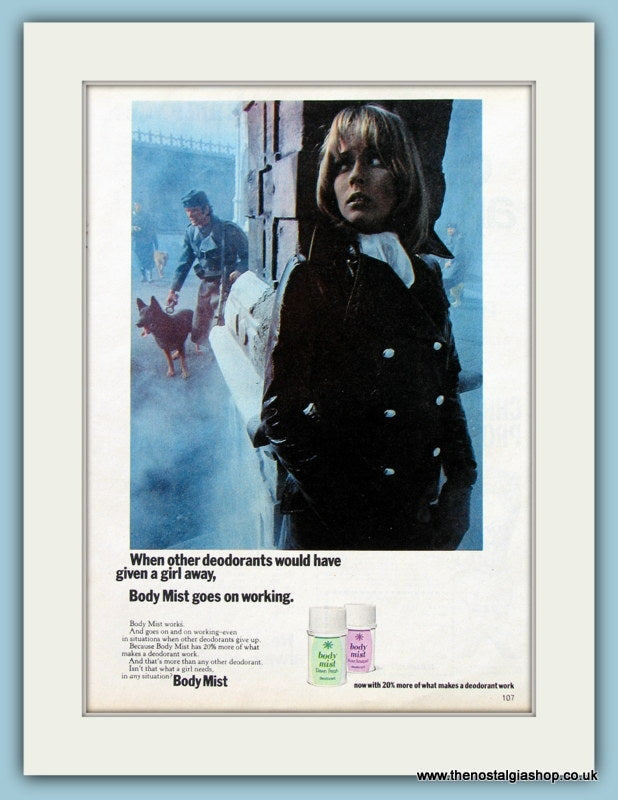 Body Mist. Original Advert 1970 (ref AD3601)