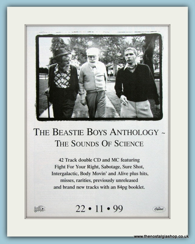 Beastie Boys Anthology The Sounds Of Science 1999 Original Music Advert (ref AD3452)
