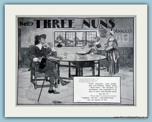 Bell's Three Nuns Tobacco Original Advert 1911 (ref AD6010)