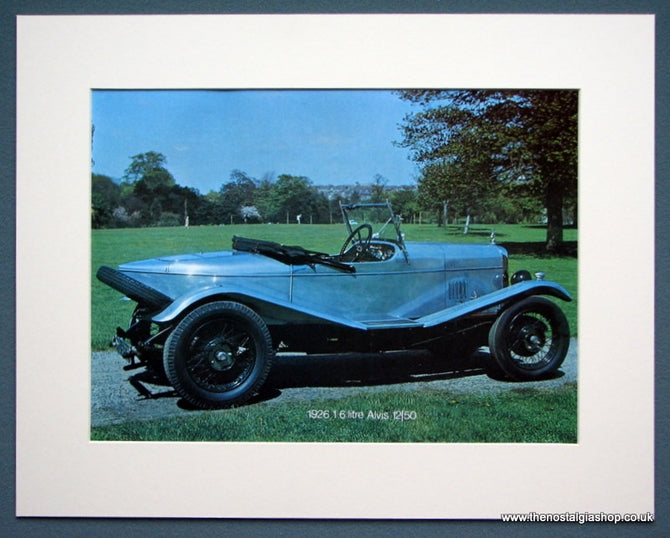 Alvis 12/50 1.6 Litre 1926. Colour Photo Print 1973 (ref AD1332)