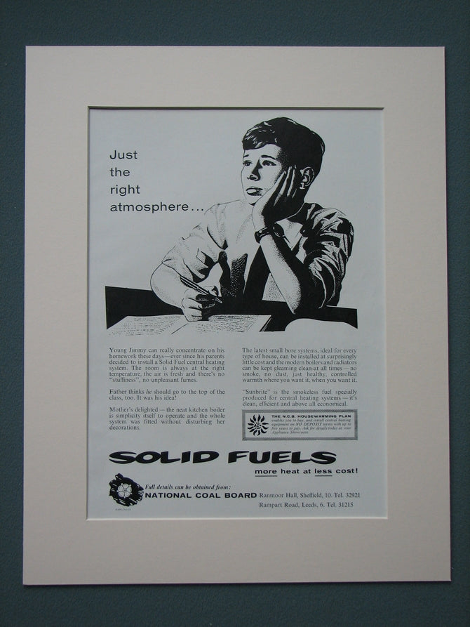 National Coal Board 1961 Original advert (ref AD809)