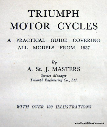 Triumph Motorcycles 1937 - 1952 (ref B96)