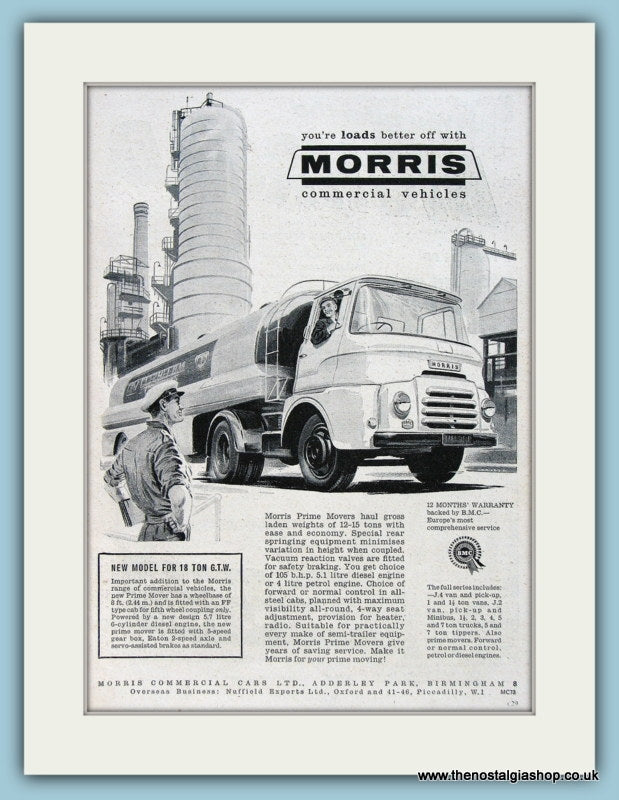 Morris Commercial Vehicles Original Advert 1961 (ref AD2961)