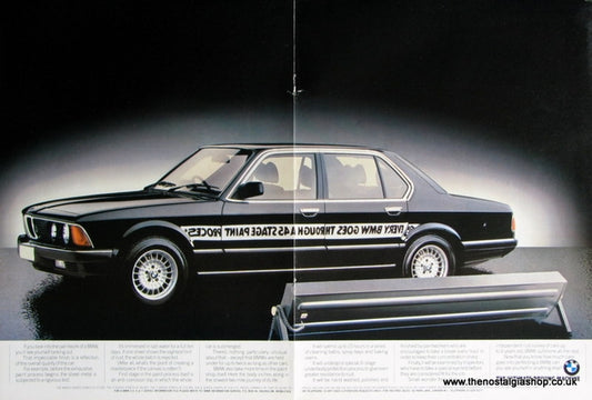 BMW Quality Paint Work Original Advert 1984 (ref AD1648)