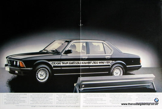 BMW Quality Paint Work Original Advert 1984 (ref AD1648)