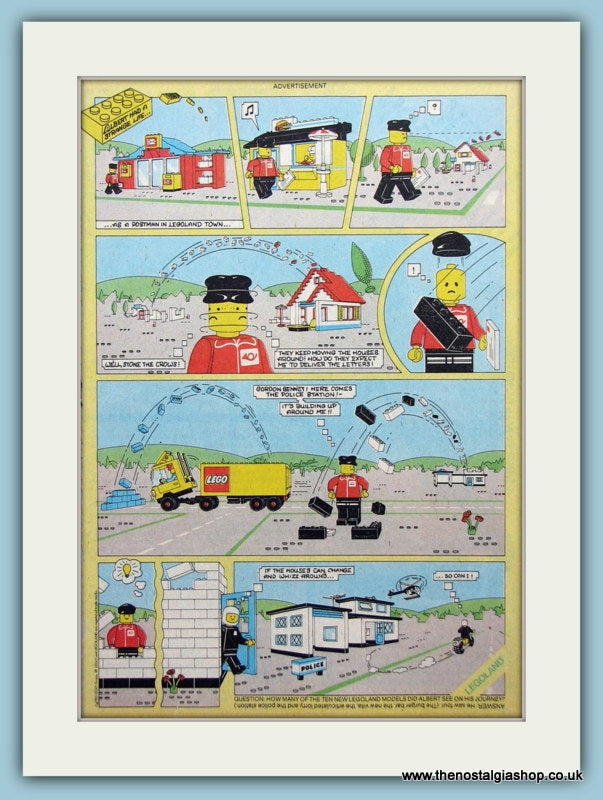 Lego Legoland Models Original Advert 1983 (ref AD6427)
