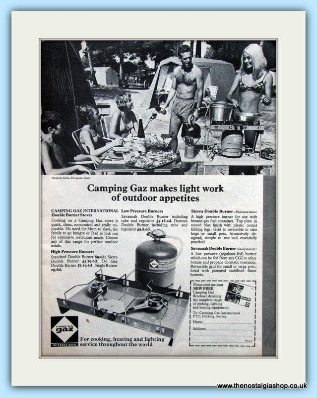 Camping Gaz For Cooking Original Advert 1960's (ref AD6365)