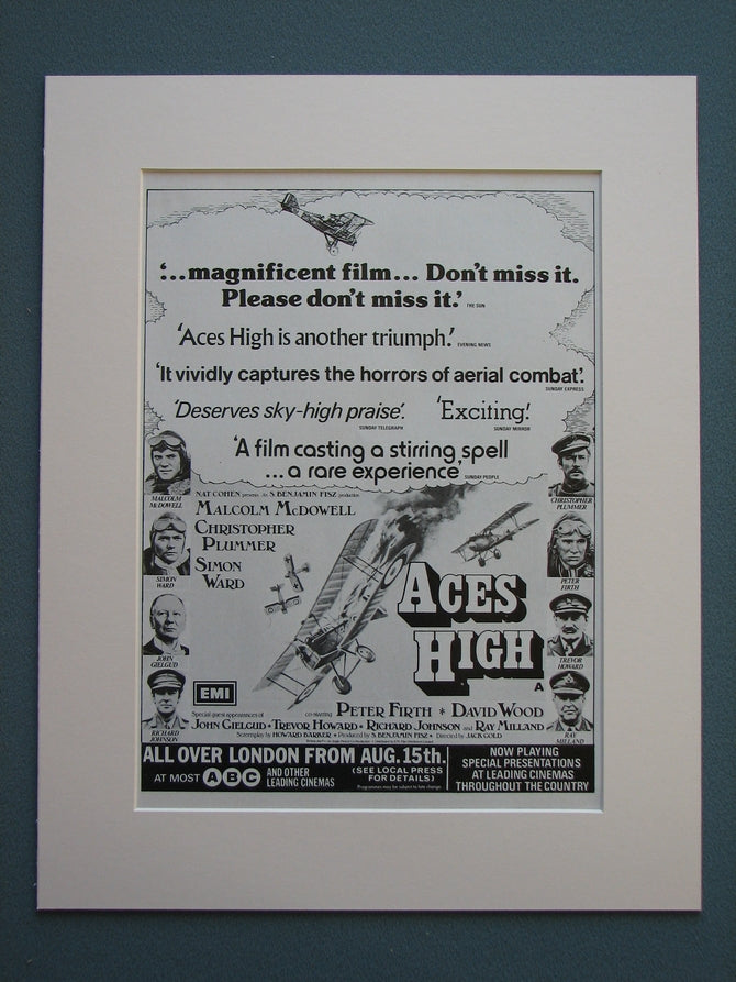 Aces High 1976 Original advert (ref AD731)