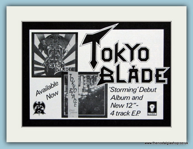 Tokyo Blade Storming Original Advert 1984 (ref AD1943)