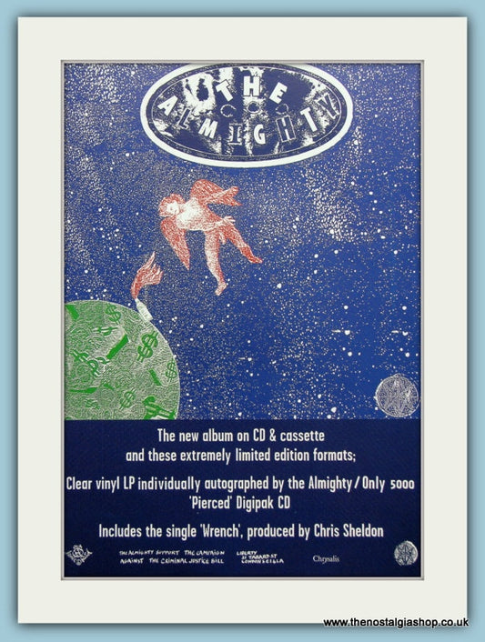 The Almighty, Crank 1994 Original Advert (ref AD3145)