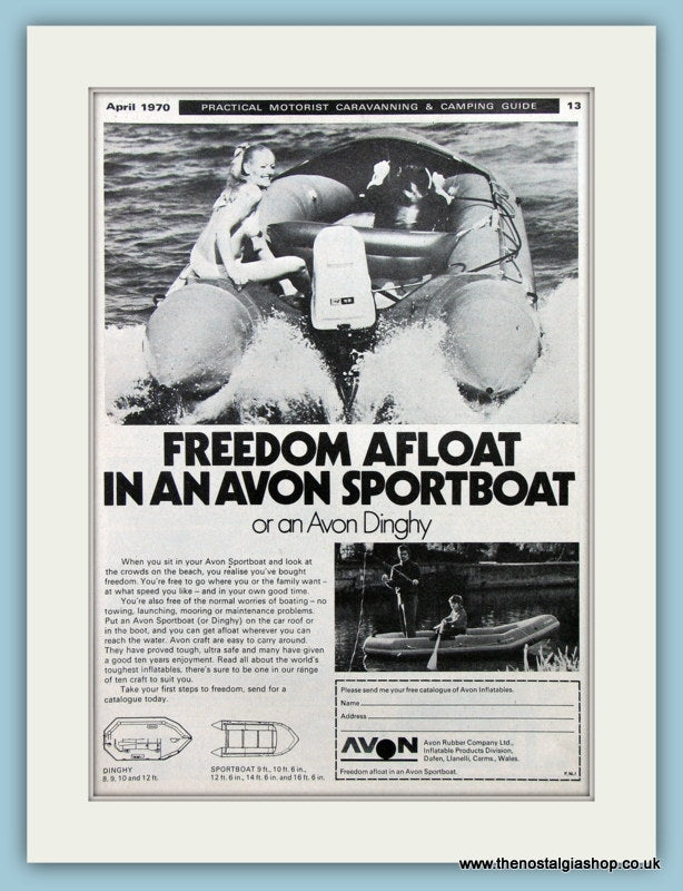 Avon Sportboat Original Advert 1970 (ref AD2335)