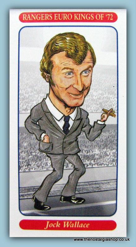 Rangers Euro Kings 1972. Mounted Card Set.