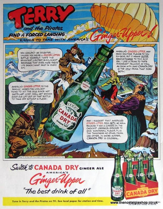 Canada Dry Ginger Ale. Original Advert 1953 (ref AD4015)