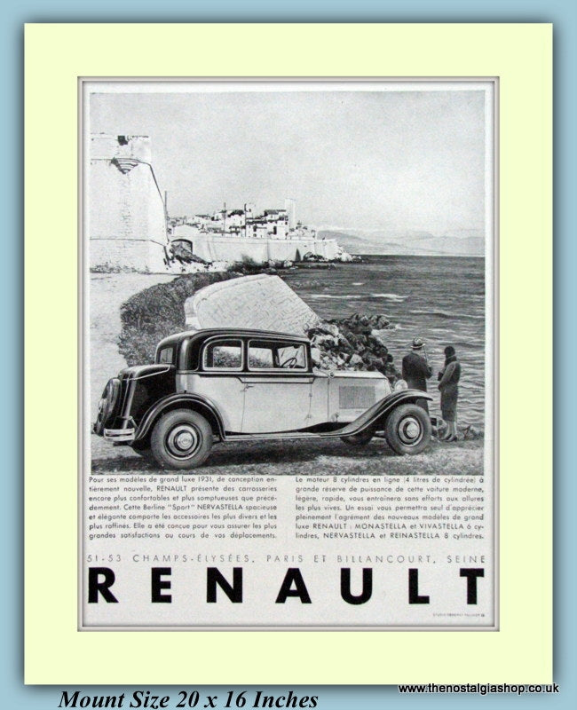 Renault Original French Advert 1931 (ref AD9199)