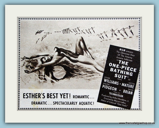 The One Piece Bathing Suit, 1953 Original Advert (ref AD3203)