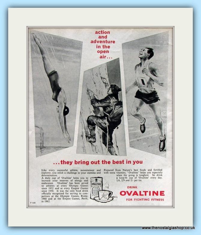 Ovaltine. Set of 2 Original Adverts 1962,63 (ref AD4893)